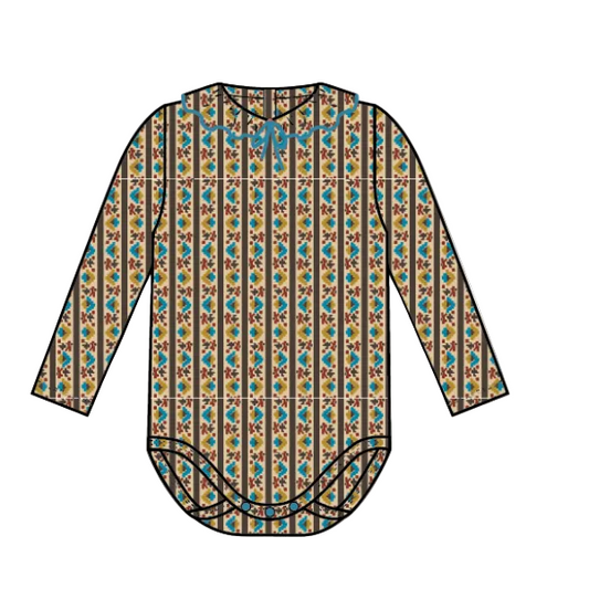 BABY PATTIE ONESIE - ALABASTER GALLUP