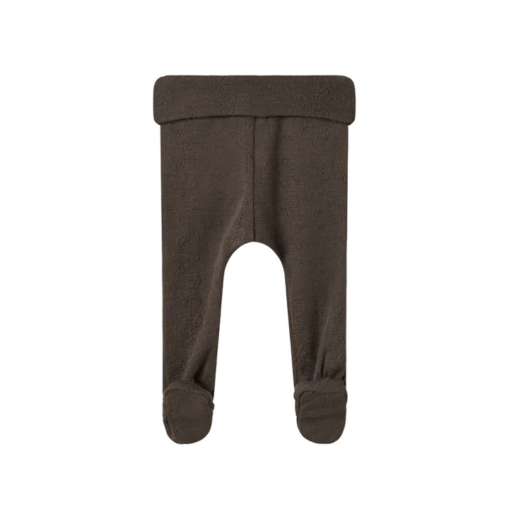 PIXA NOOS WOOL POINTELLE PANT - CHOCOLATE BROWN