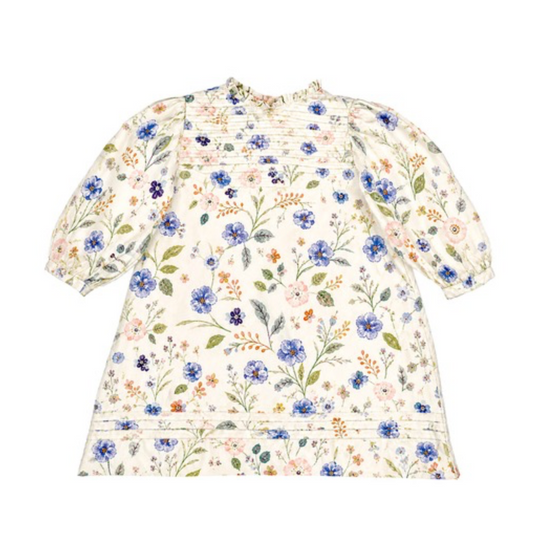 GARANCE DRESS - Blue Floral