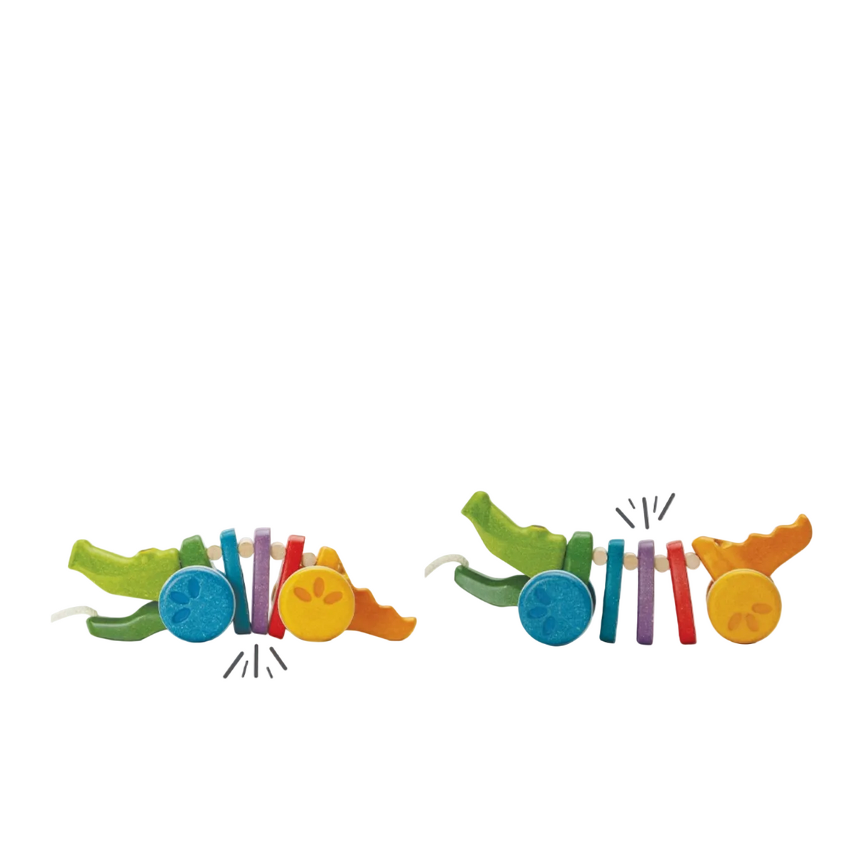 DANCING ALIGATOR PULL ALONG - RAINBOW