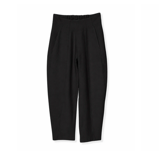 ALDOUS BARREL LEG JOGGER PANT - BLACK