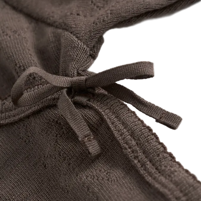 BELITA NOOS POINTELLE ONESIE - CHOCOLATE