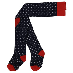VERA NAVY DOT TIGHTS