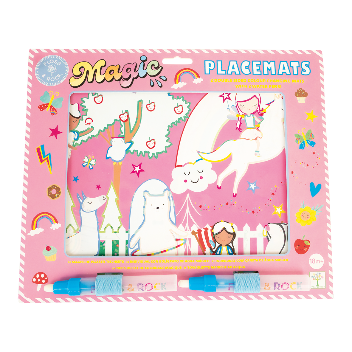 RAINBOW FAIRY MAGIC WATER COLORING MATS