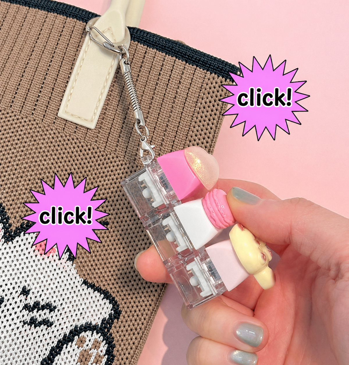 DIY KEYBOARD KEYCHAIN KIT - CLICKABLE FIDGET