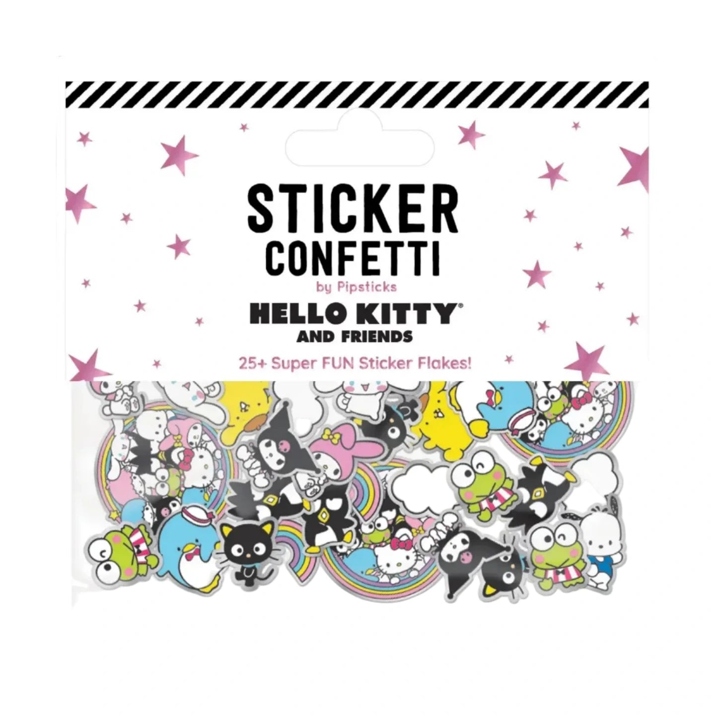 HELLO KITTY & FRIENDS, TOGETHER FOREVER CONFETTI STICKERS