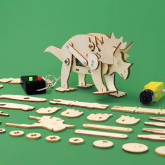 REMOTE CONTROL TRICERATOPS ROBOT DIY STEM KIT
