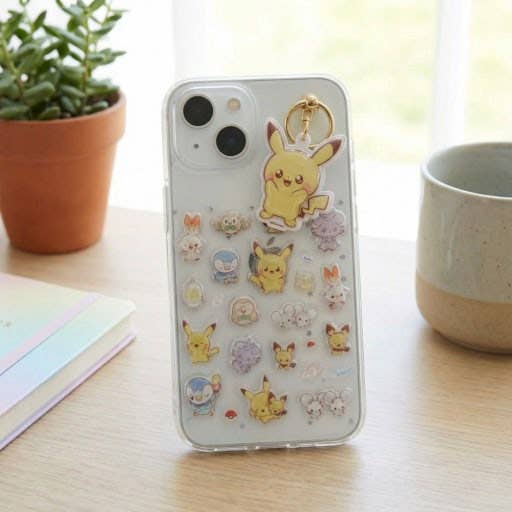 POKEMON CANDY BONBON STICKERS & KEY RING SET