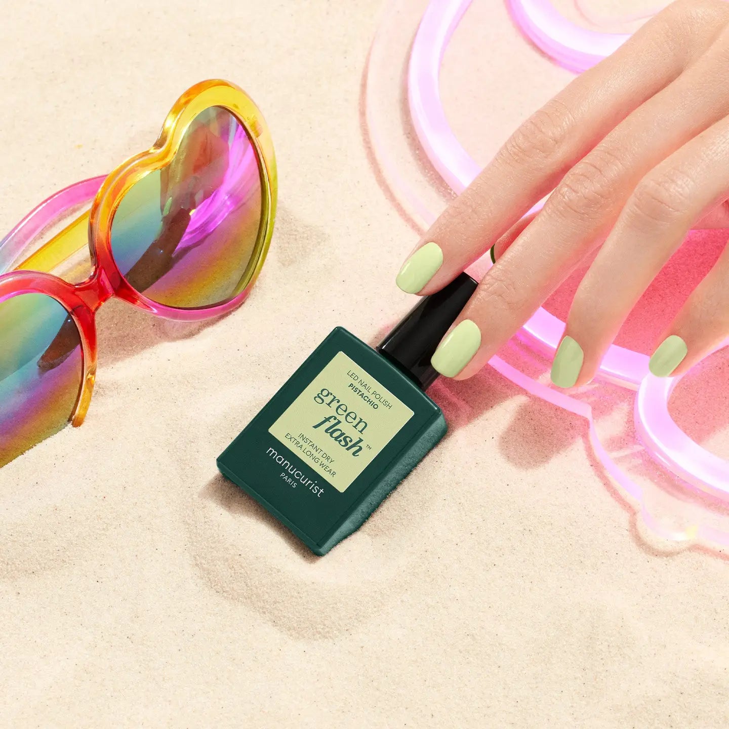 MANUCURIST GREEN FLASH™ GEL VARNISH - PISTACHIO
