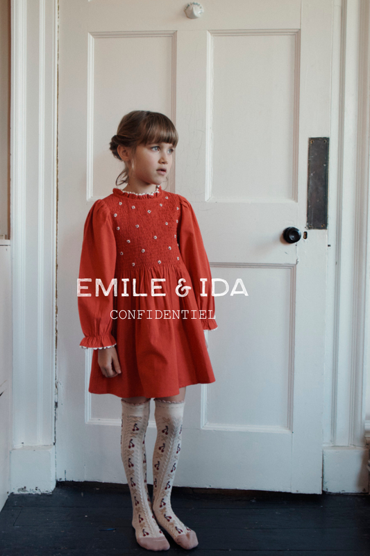 EMBROIDERED SMOCKED DRESS - GRIOTTE