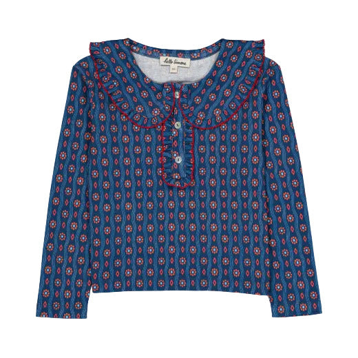 MATOU TOP WAVY NAVY