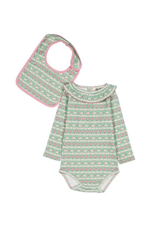 PERNILLA BABY SET KITTY AQUA SET