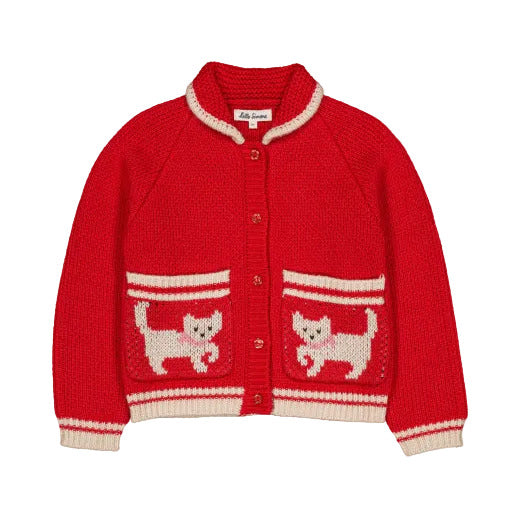 GRIZZLY CARDIGAN KITTY CHERRY