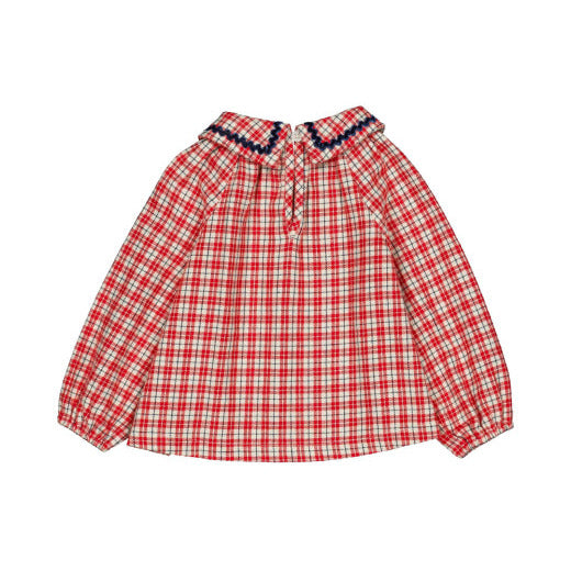 PALOMA BABY BLOUSE CHECK CHRISTMAS