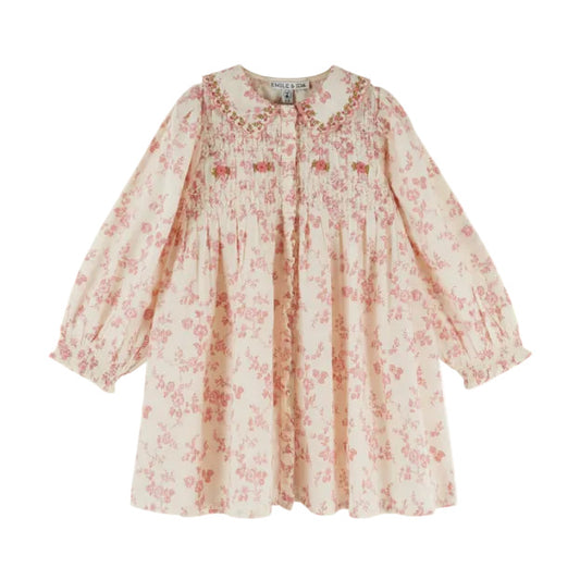 EMBROIDERED SMOCKED DRESS - ROSALIE