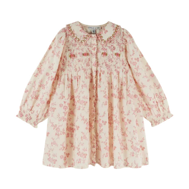 EMBROIDERED SMOCKED DRESS - ROSALIE