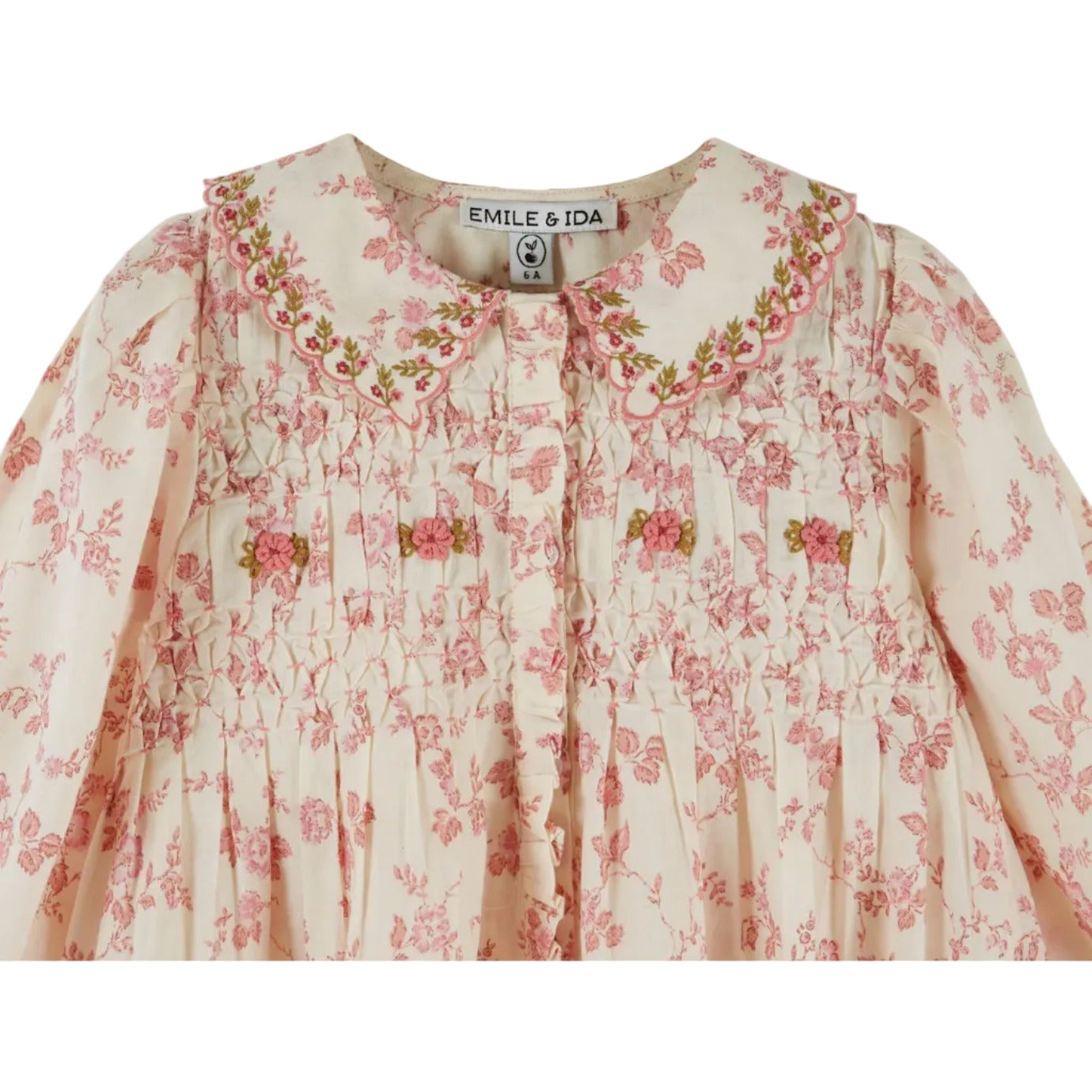 EMBROIDERED SMOCKED DRESS - ROSALIE