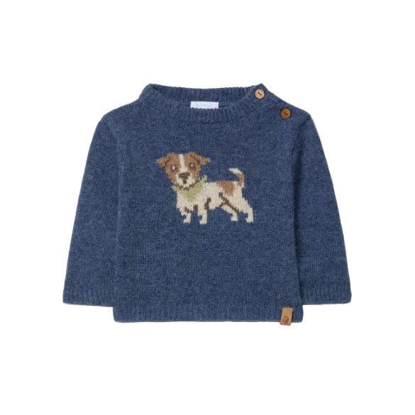 KNITTED JACQUARD DOG SWEATER