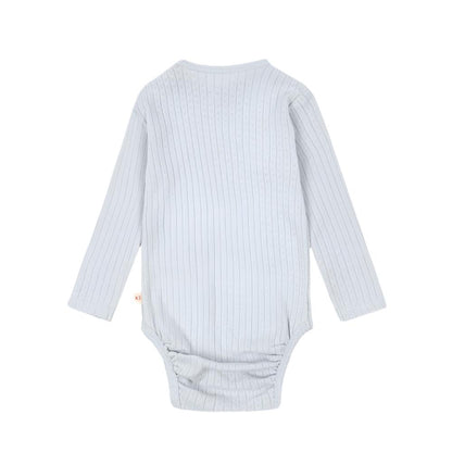 MINNIE GOTS LONG SLEEVE ONESIE - GRAY DAWN