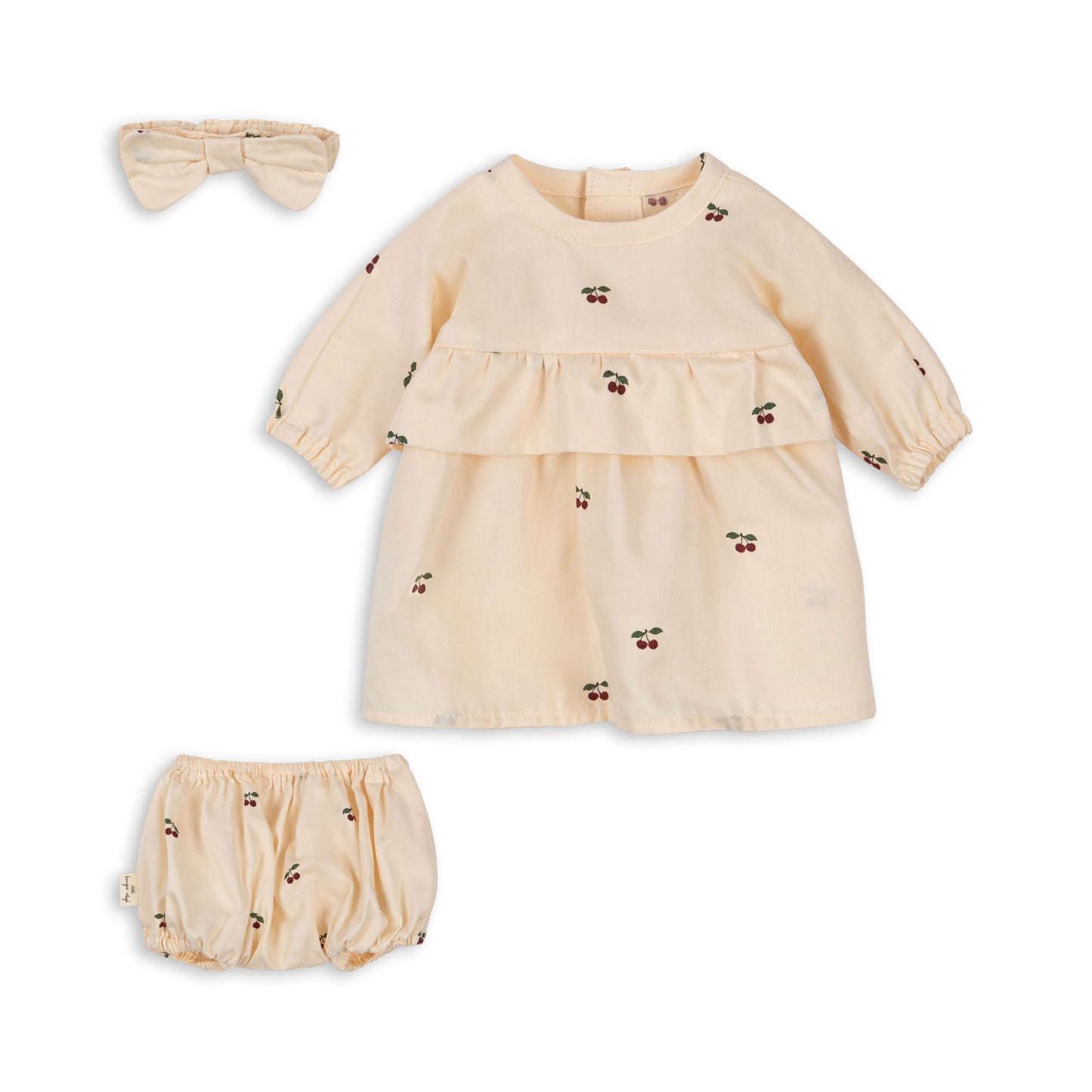 BABY DOLL DRESS SET - CHERRY