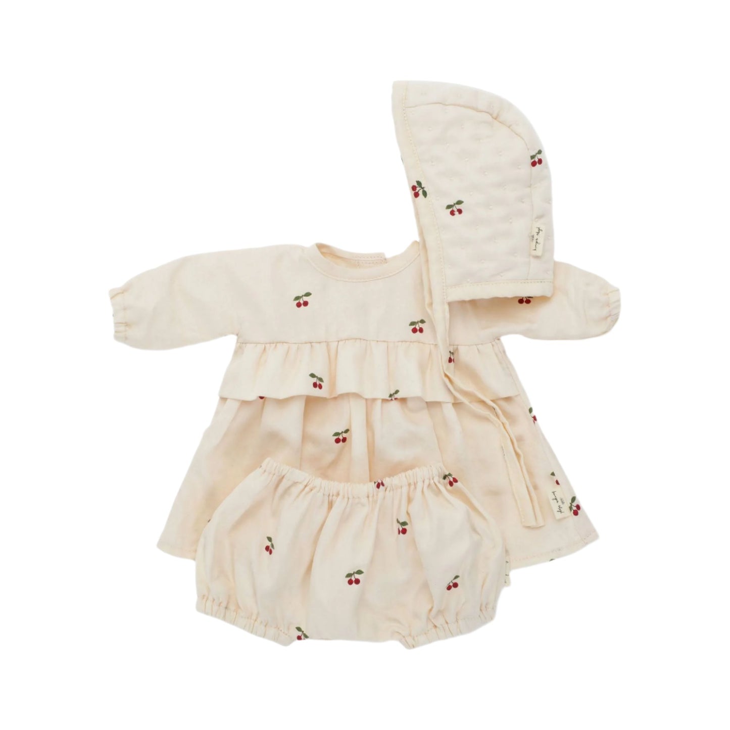 BABY DOLL DRESS SET - CHERRY