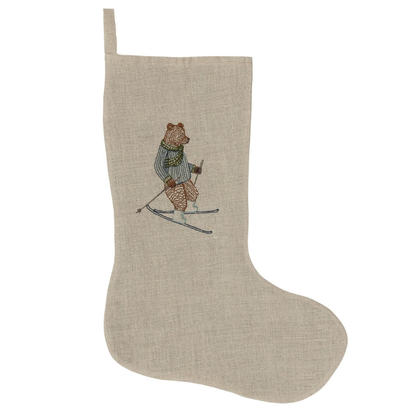 CORAL & TUSK WHITE DOG SMALL STOCKING