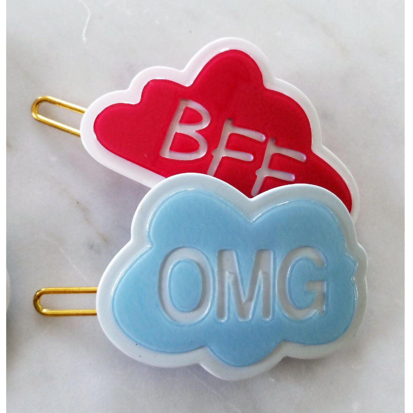 BUBBLE TALK BFF HAIRPIN