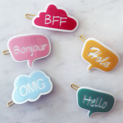 BUBBLE TALK BONJOUR HAIRPIN