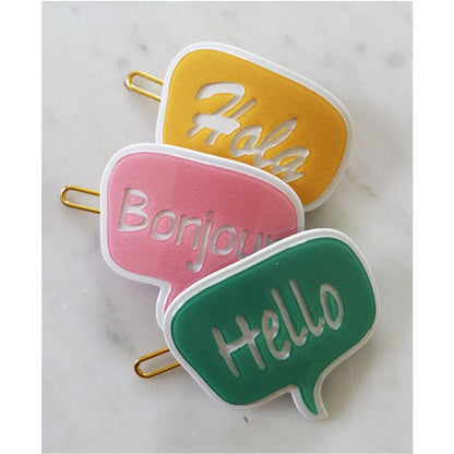 BUBBLE TALK BONJOUR HAIRPIN