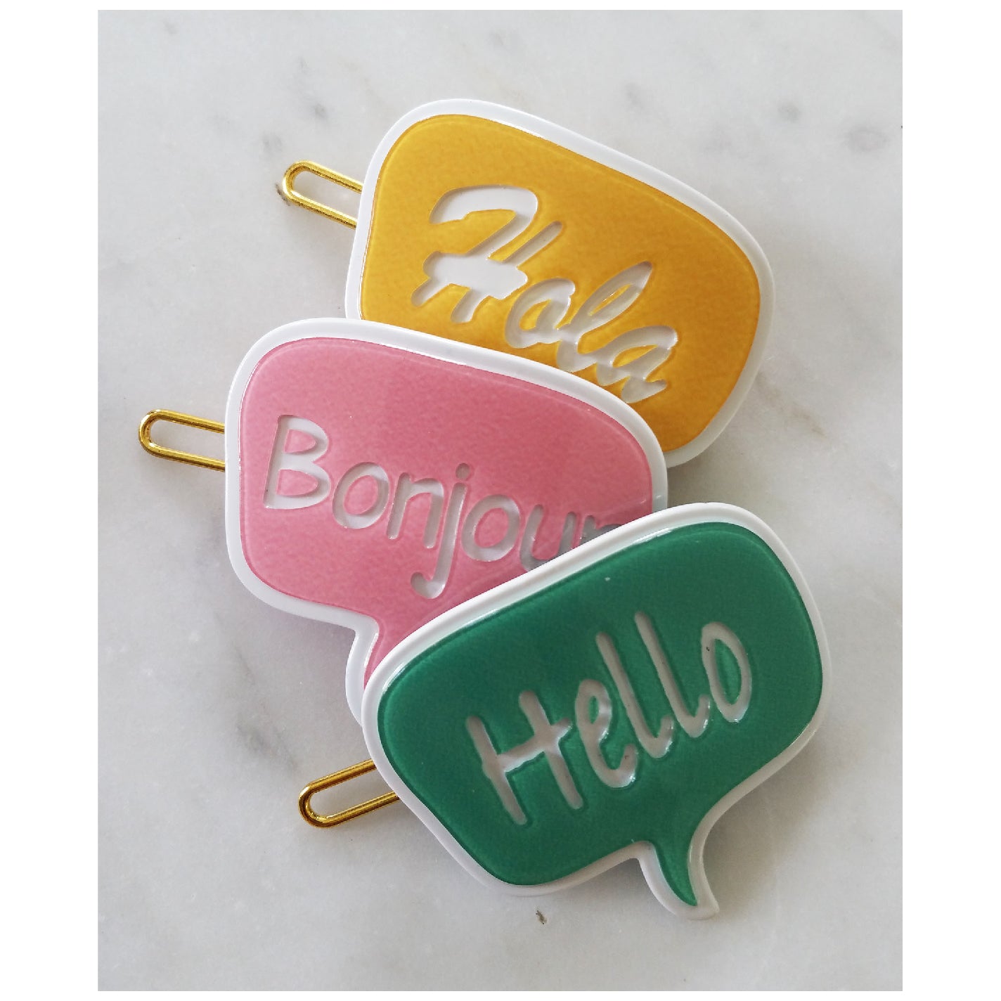 BUBBLE TALK HELLO HAIRPIN