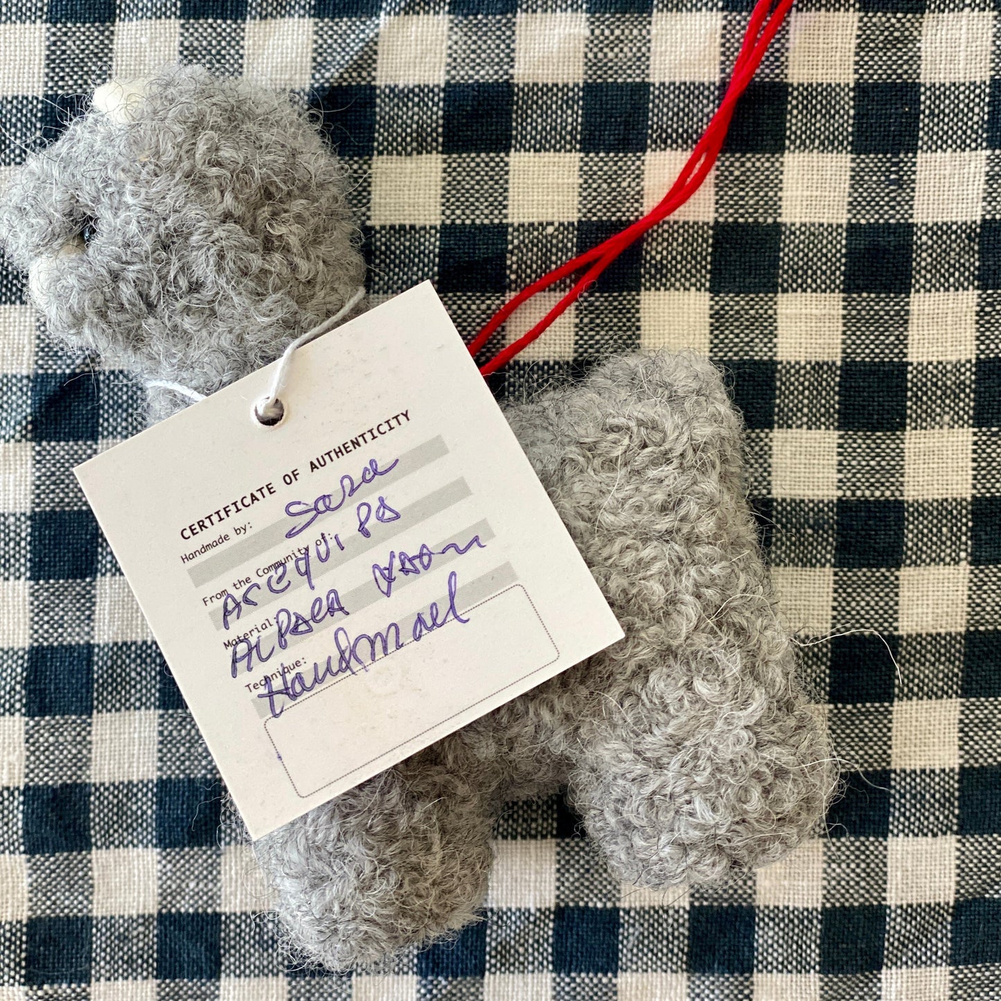 HANDMADE MINI ALPACA ORNAMENT