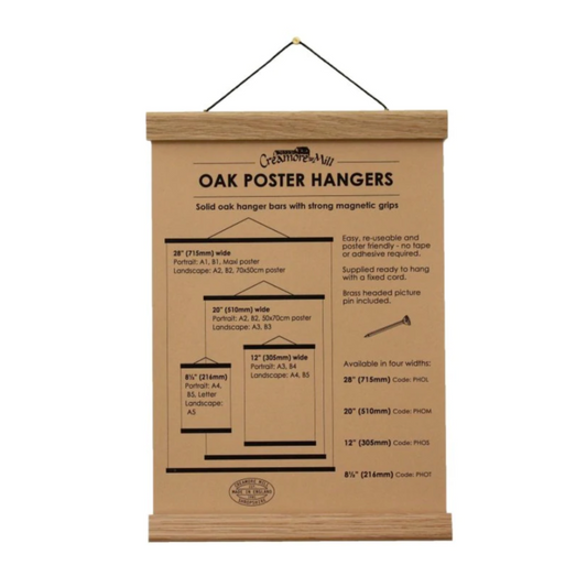 OAK WOOD POSTER HANGER