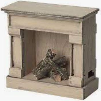 MAILEG MINATURE MOUSE FIREPLACE - OFFWHITE