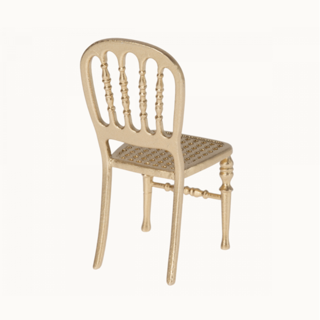 MAILEG MOUSE GOLD CHAIR