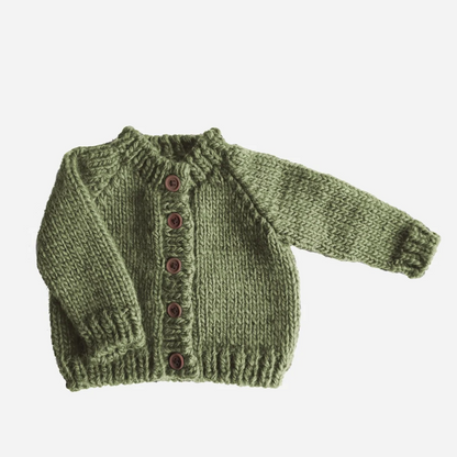 CLASSIC CARDIGAN - OLIVE