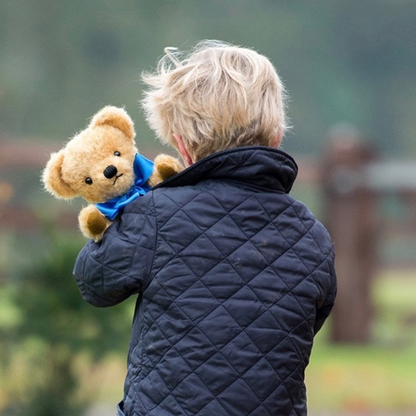 MERRYTHOUGHT LONDON CURLY GOLD TEDDY BEAR