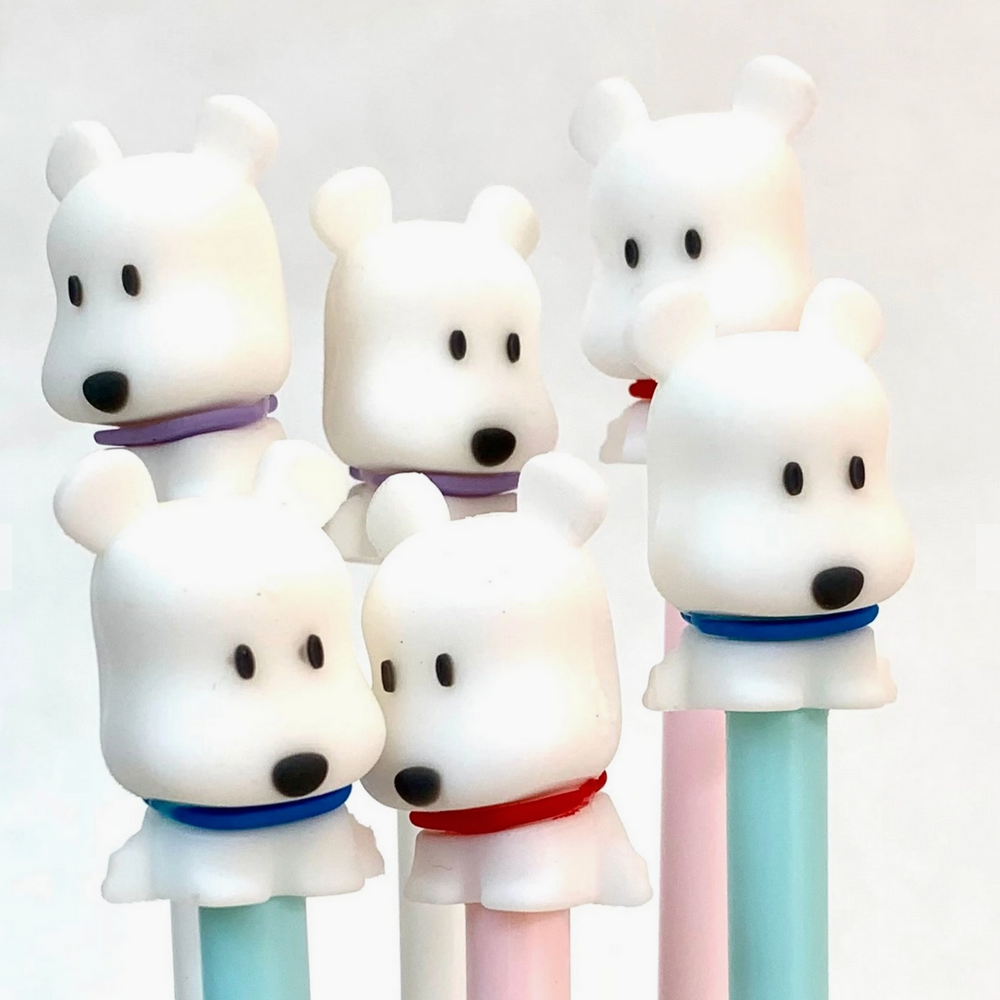 WHTIE DOG GEL PEN