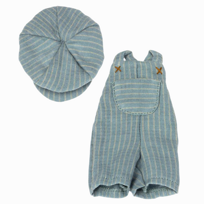 MAILEG TEDDY JUNIOR OVERALL & CAP