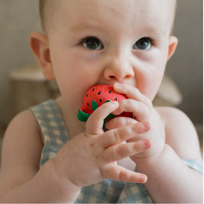 SWEETIE THE STRAWBERRY MINI TEETHER BATHTOY