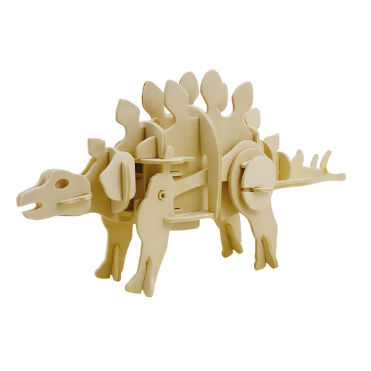 STEGOSAURUS WALKING WOODEN 3D PUZZLE KIT