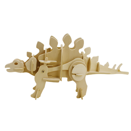 STEGOSAURUS WALKING WOODEN 3D PUZZLE KIT