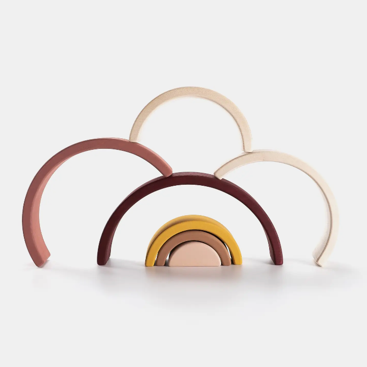 WOODEN RAINBOW STACKING TOY