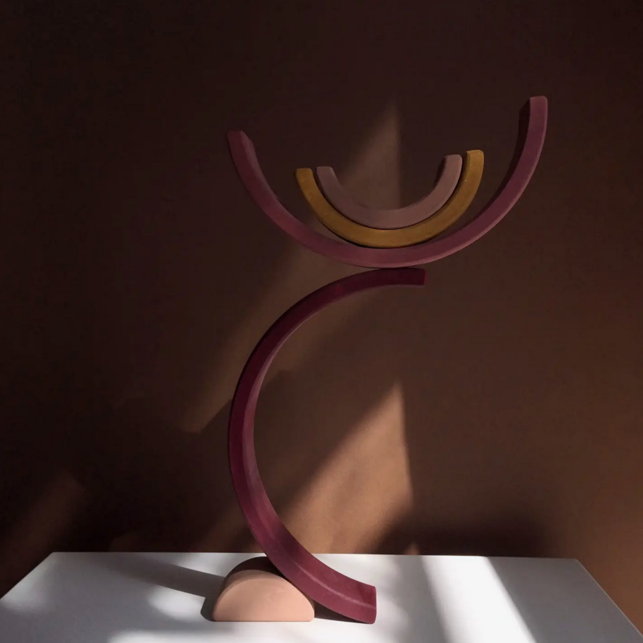 WOODEN RAINBOW STACKING TOY