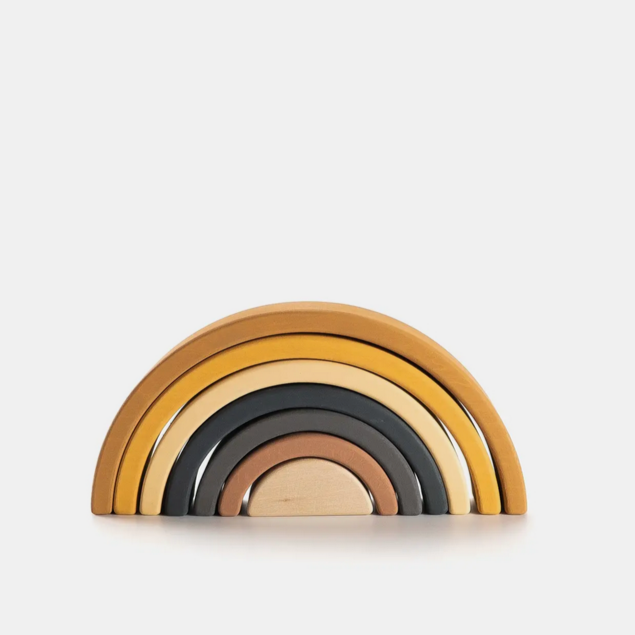 WOODEN RAINBOW STACKING TOY