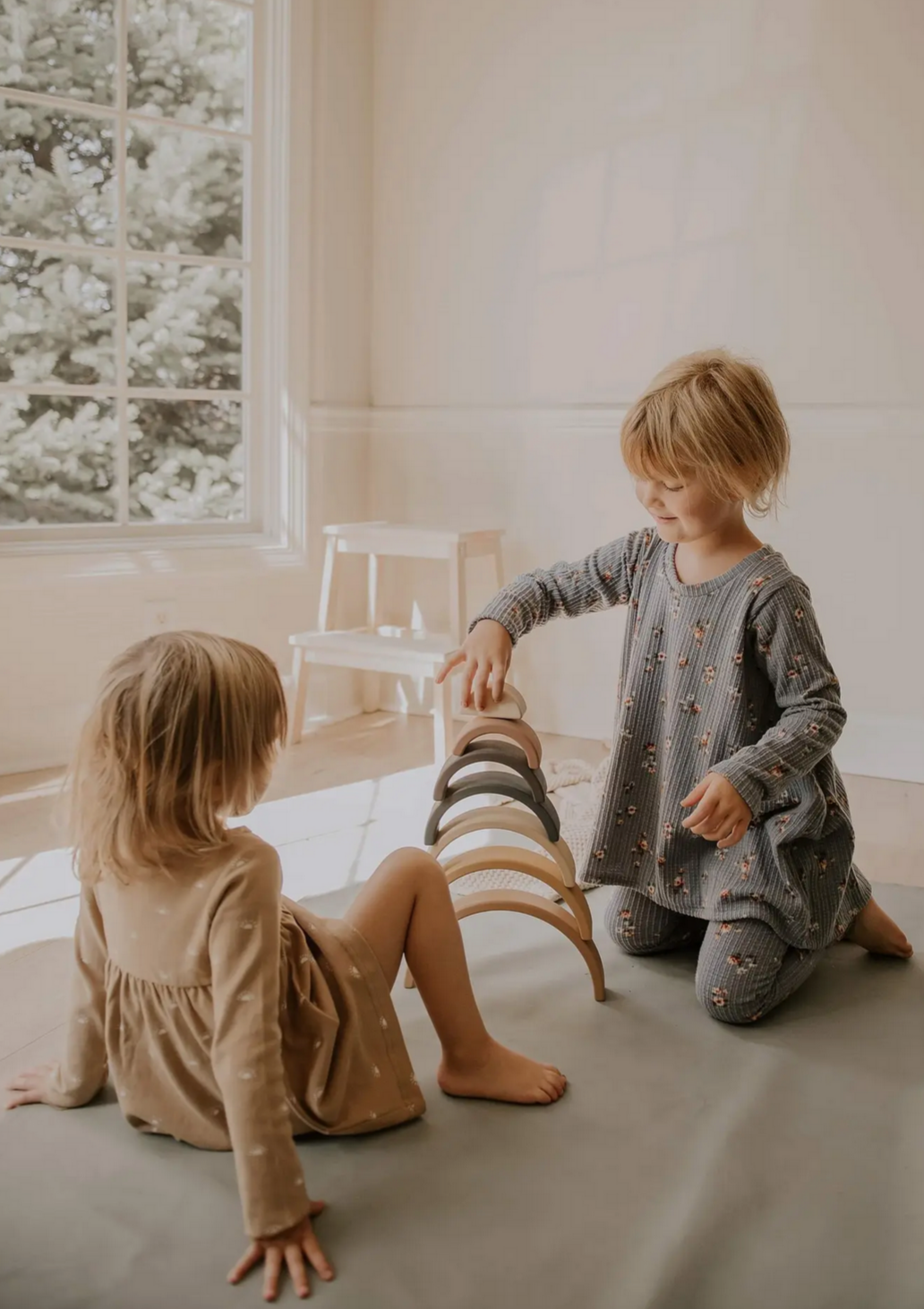 WOODEN RAINBOW STACKING TOY