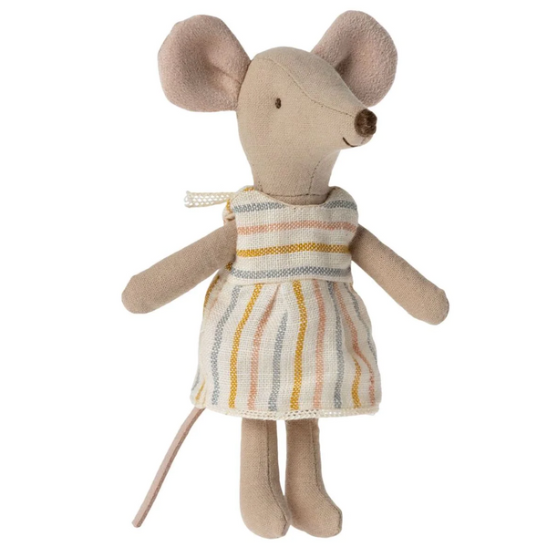 BIG SISTER MOUSE IN MATCHBOX - SPRING STRIPED DRESS