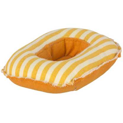 MAILEG RUBBER BOAT - SMALL YELLOW STRIPE