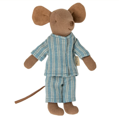 BIG BROTHER MOUSE IN MATCHBOX - BLUE PJS