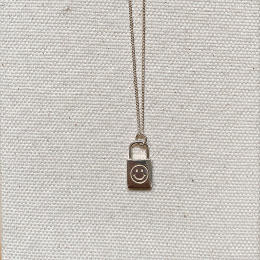 SILVER LOCK NECKLACE