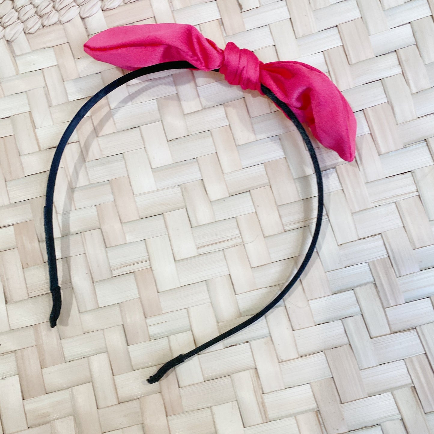 SATIN BOW HEADBAND